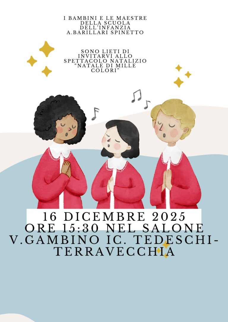 Spettacolo natalizio “Natale di mille colori” – scuola dell’infanzia A. Barillari