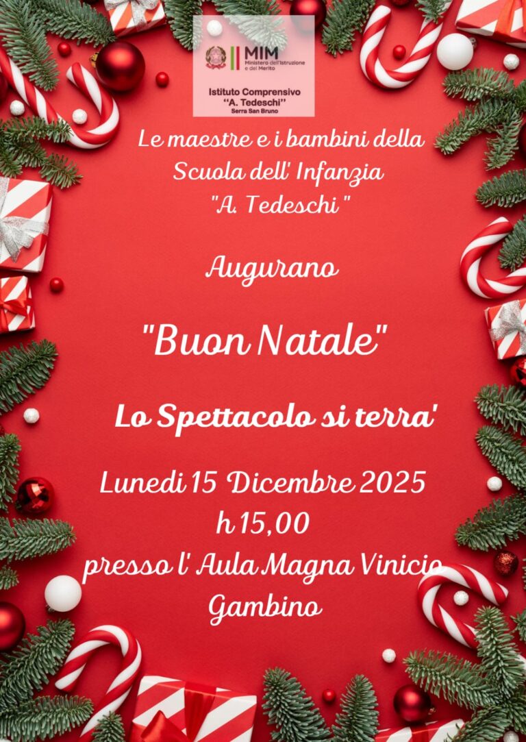Spettacolo natalizio scuola infanzia A. Tedeschi