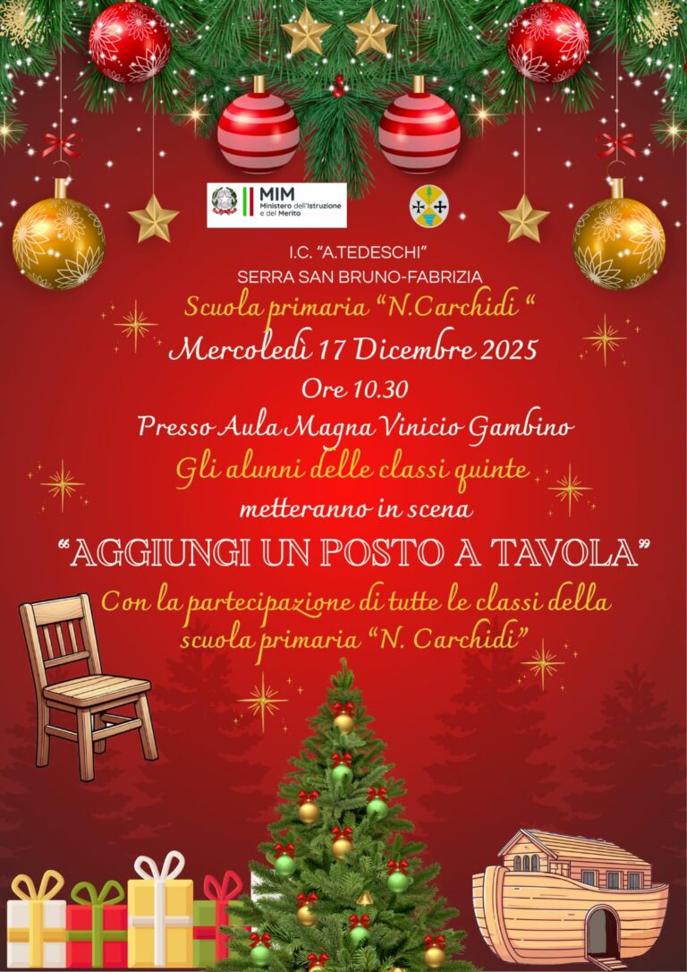 Spettacolo di Natale scuola primaria N. Carchidi